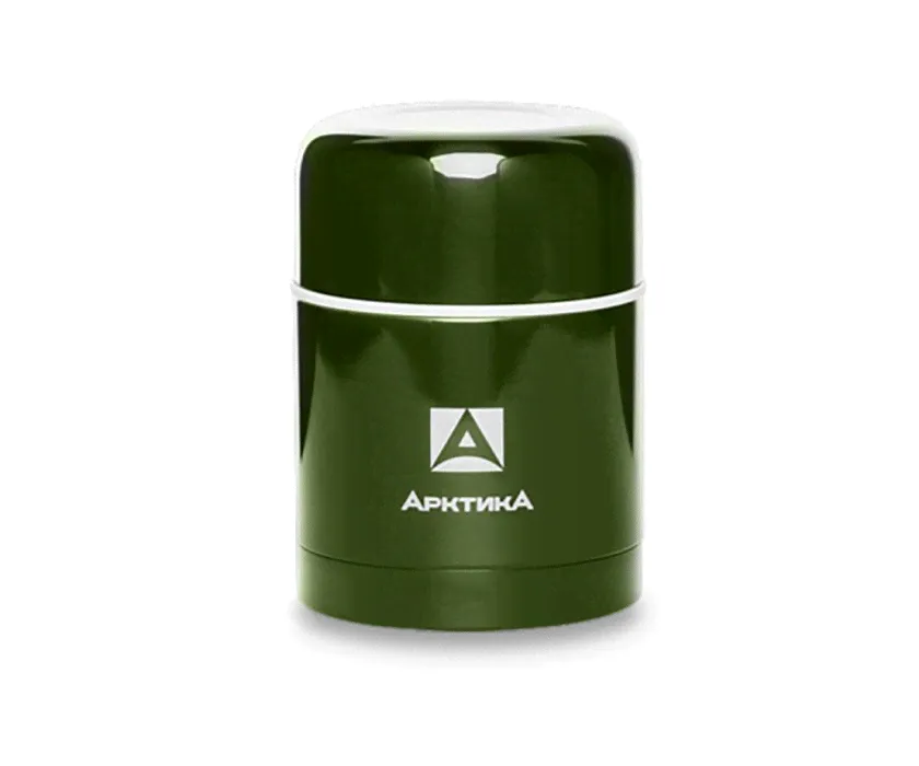 Термос для еды «Арктика» 302-500, 0.5 л, с широким горлом (болотный)