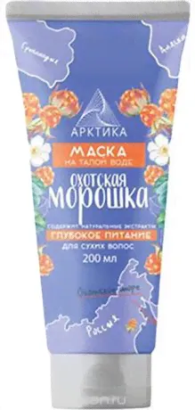 Маска Арктика "Глубокое питание" Охотская морошка, для сухих волос, 200 мл