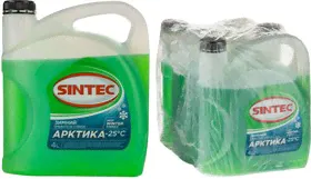 900617, Жидкость незамерзающая Sintec Арктика -25 С 4л фирм. кан. 3 штуки/упаковка-0