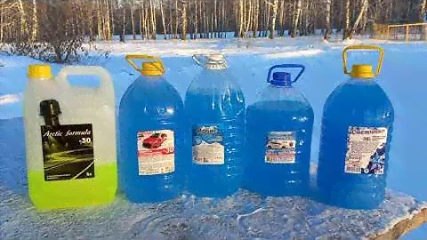 Тест зимних стеклоомывающих жидкостей